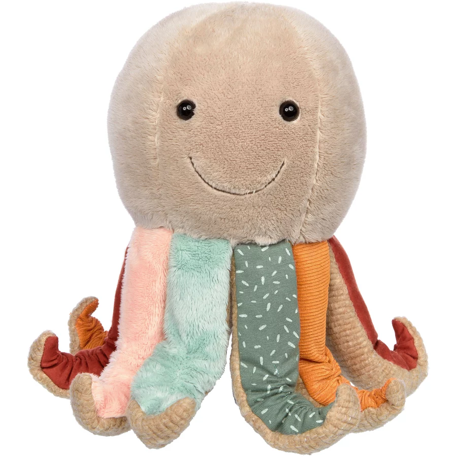 sigikid® Kuscheltier Krake Swetty Yellow graumehrfarbig