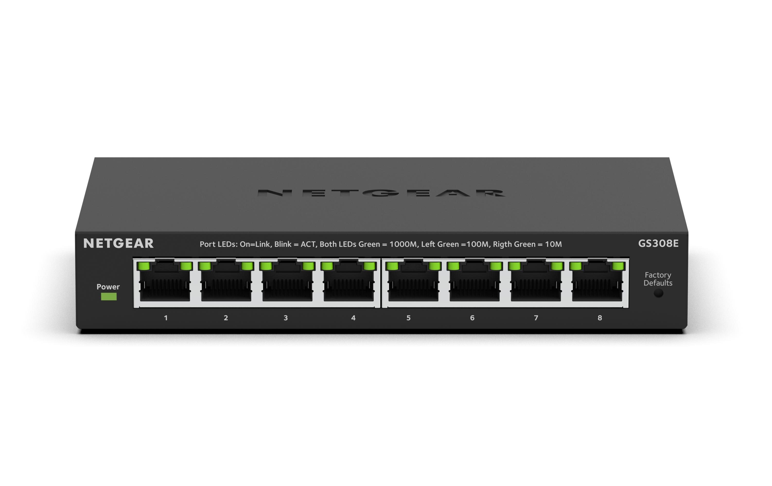 Switch GS308E 8 Port8-Port Gigabit Ethernet Plus Switch