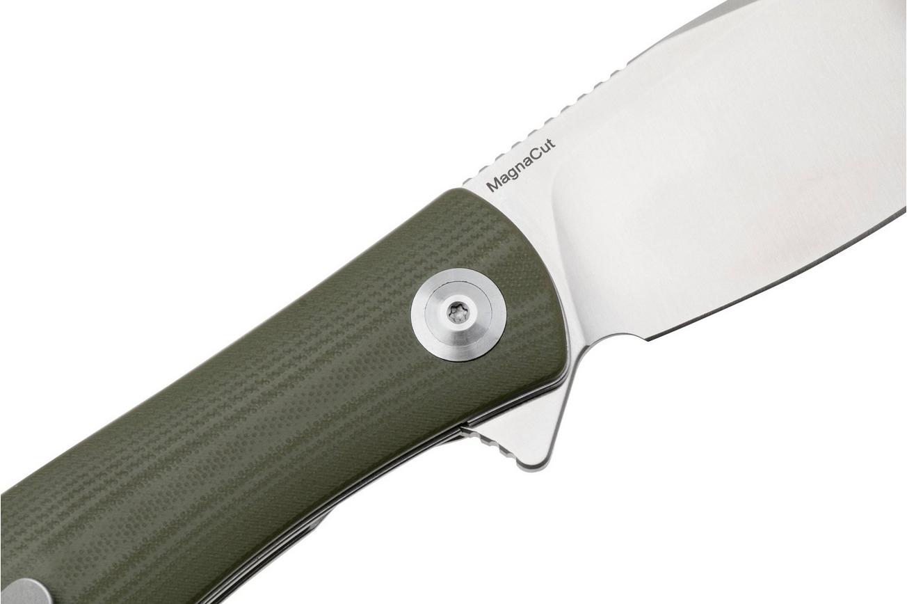 Trollsky Knives Mandu XL MT019-XL Satin CPM MagnaCut, OD-Green G10 zakmes