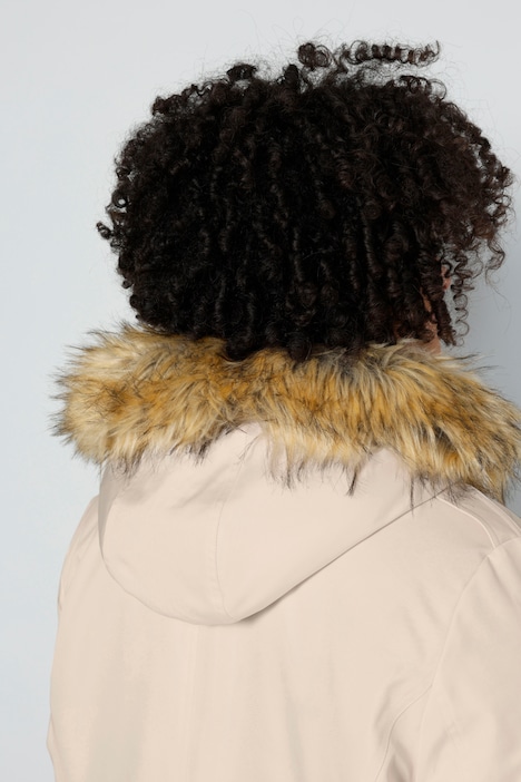 Parka, Straight Fit, Teddyfutter, Kapuze, 2-Wege-Zipper, Langarm