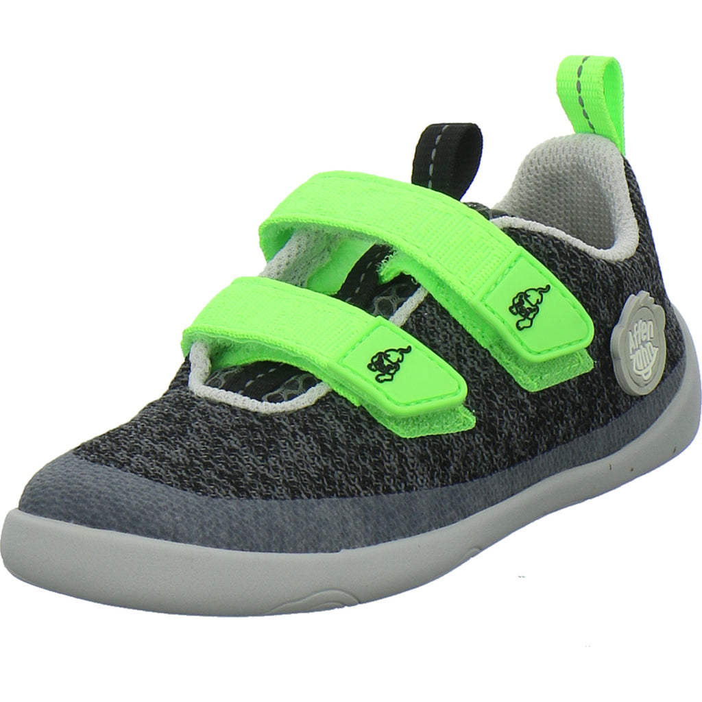Affenzahn Halbschuhe Jungen Knit Happy Grau-kombi