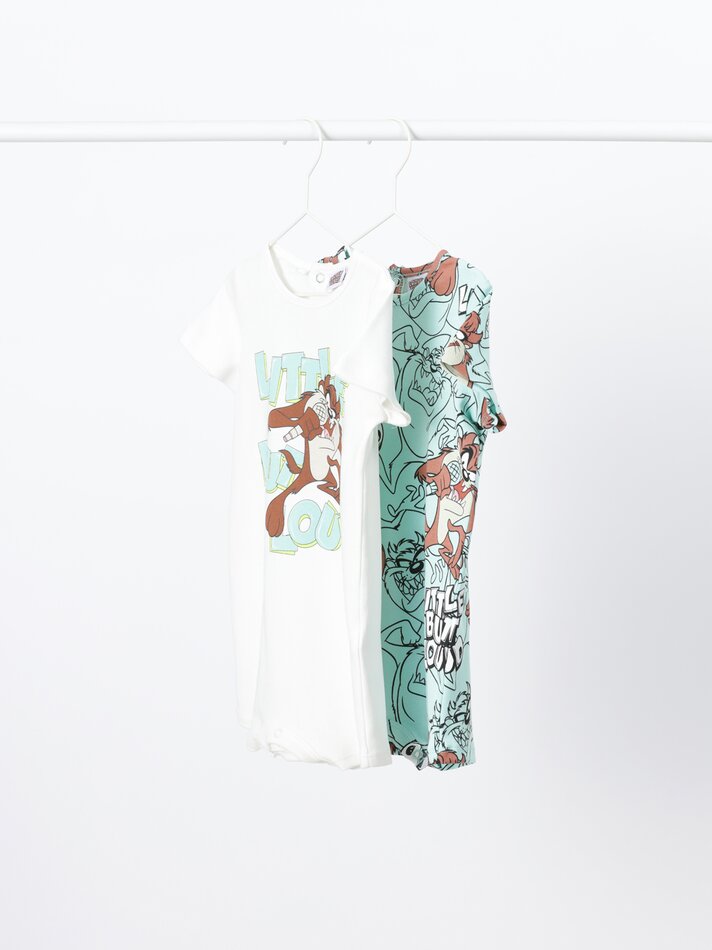 Conjunto com 2 pijamas estampados Looney Tunes © &™ Warner Bros - Branco-creme