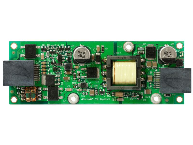 MikroTik PoE Converter RBGPOE-CON-HP 48 bis 24 V 10/100/1000Mbps PoE-Konverter mit 802.3af-Unterstützung, 802.3at PoE Plus-Unterstützung