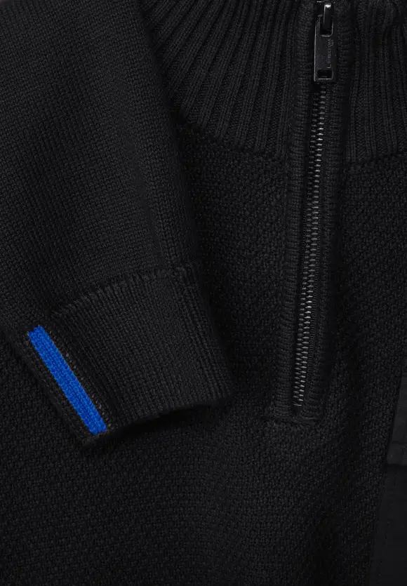 Stricktroyer im Materialmix - Black