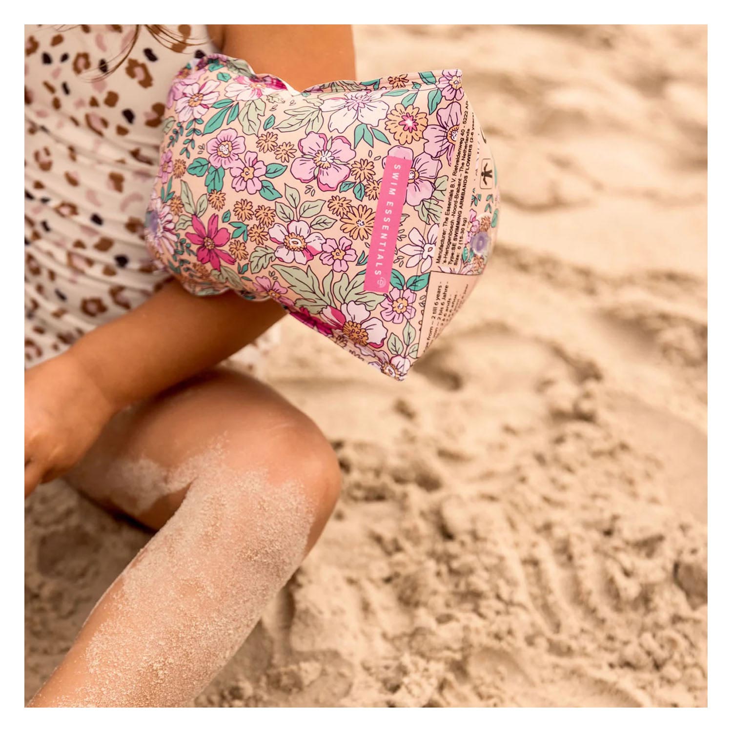 Swim Essentials Pink Blossom - Zwembandjes Bloemen 0-2 jaar