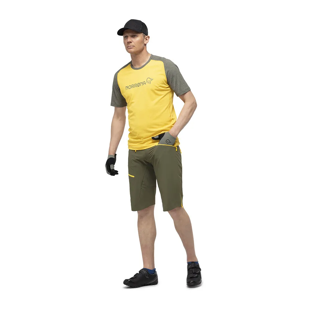 Norrona FJORA FLEX1 - Short Homme olive night/lemo