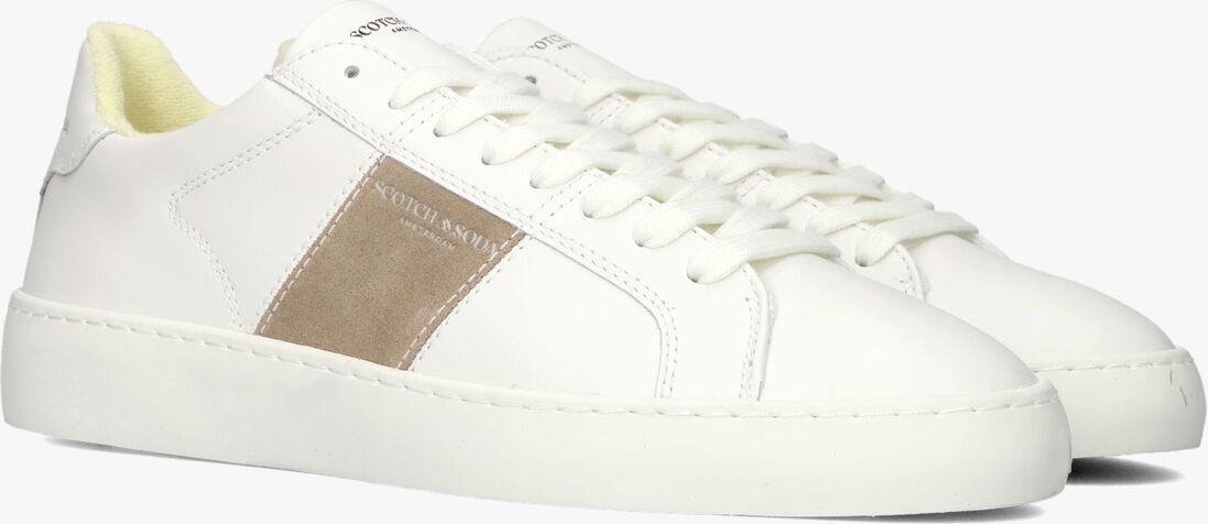 SCOTCH & SODA witte scotch & soda lage sneakers plakka 2.0