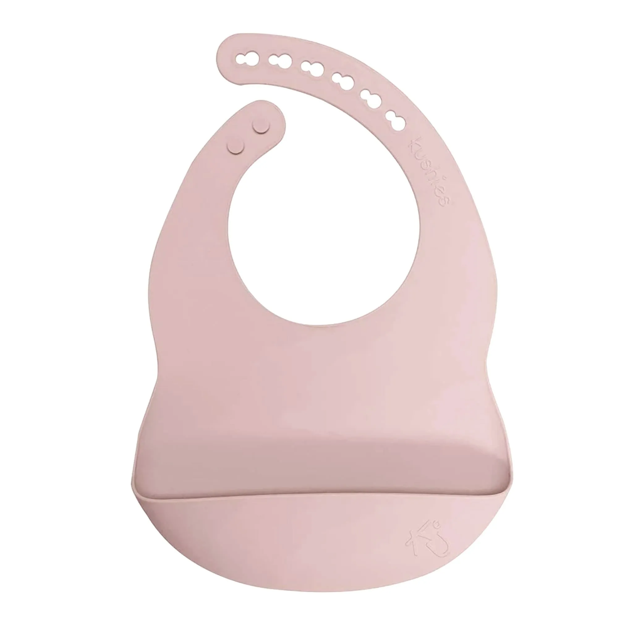 Kushies Bavoir en Silicone Silibib - Rose