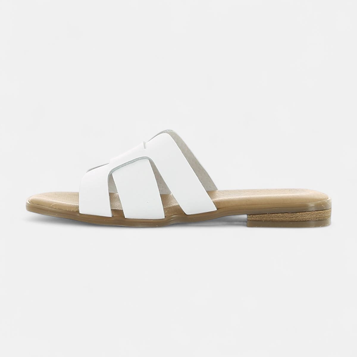 Mules Femme en cuir blanc