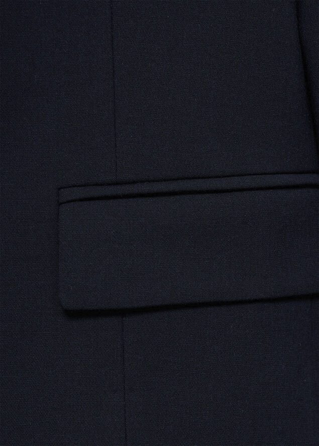 MANGO Cropped jacket with buttons Navy