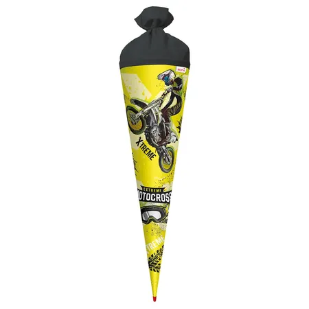 Roth Schultüte Extreme Motocross mit Filzverschluss, 70 cm, rund