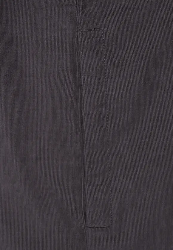 Cordkleid mit Taschen - dark pure grey