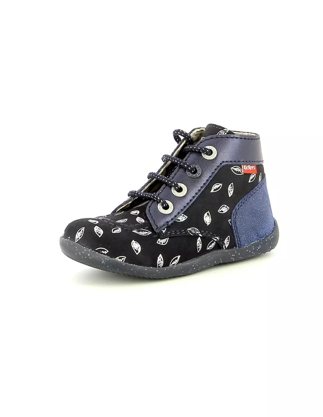 KICKERS BONBON - Bottes Marineimprimee
