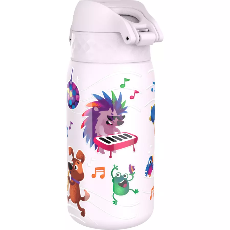 ion8 Kinder-Wasserflasche Edelstahl 400 ml hellrosa