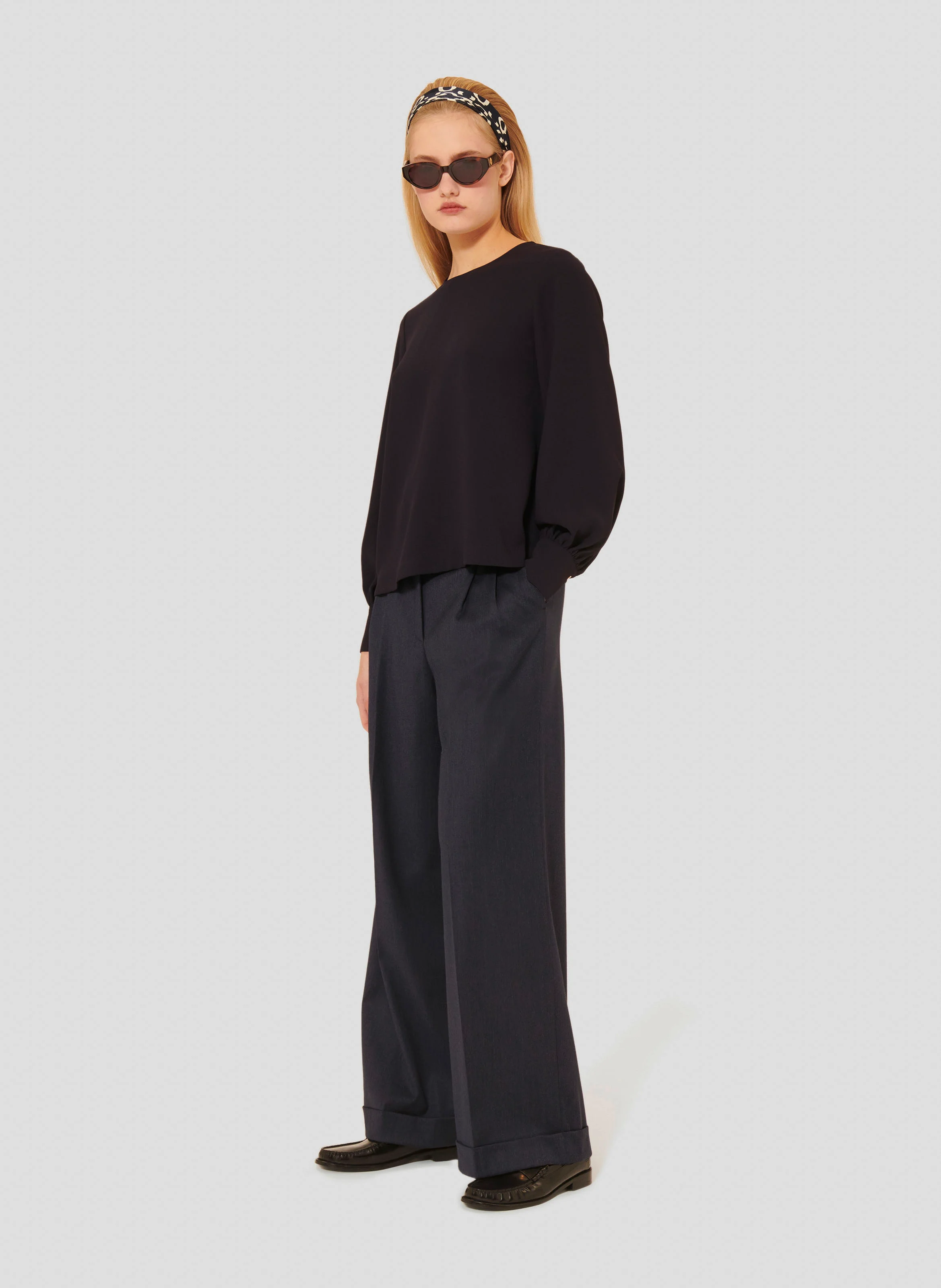 TACCI - Top ample manches longues| Bleu