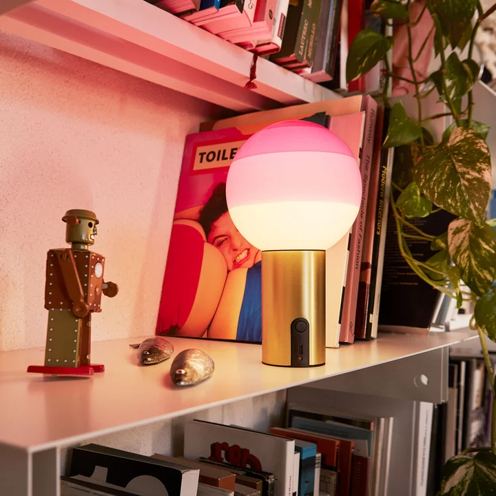 marset - Dipping Light LED Akkuleuchte, bernstein