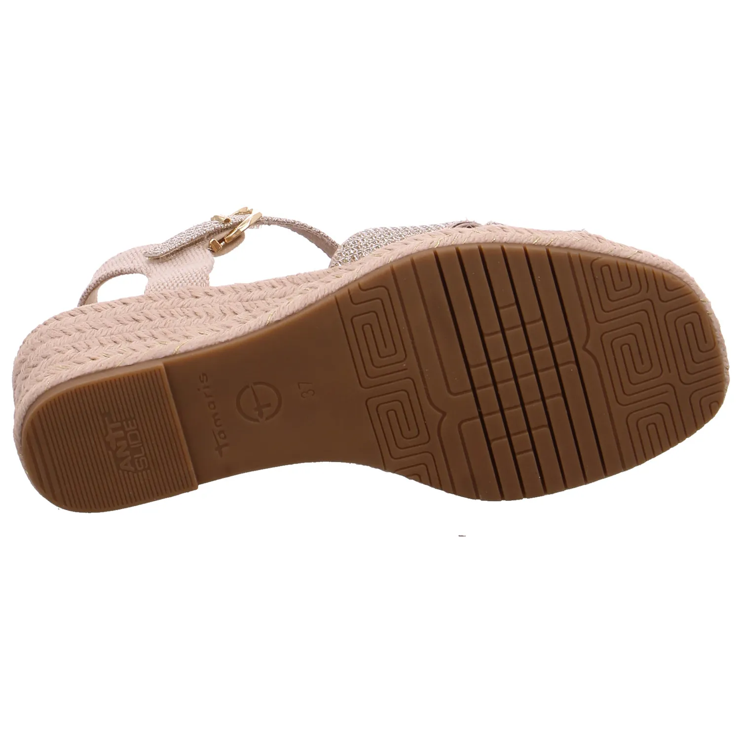 TAMARIS Sandalette Gold Textil