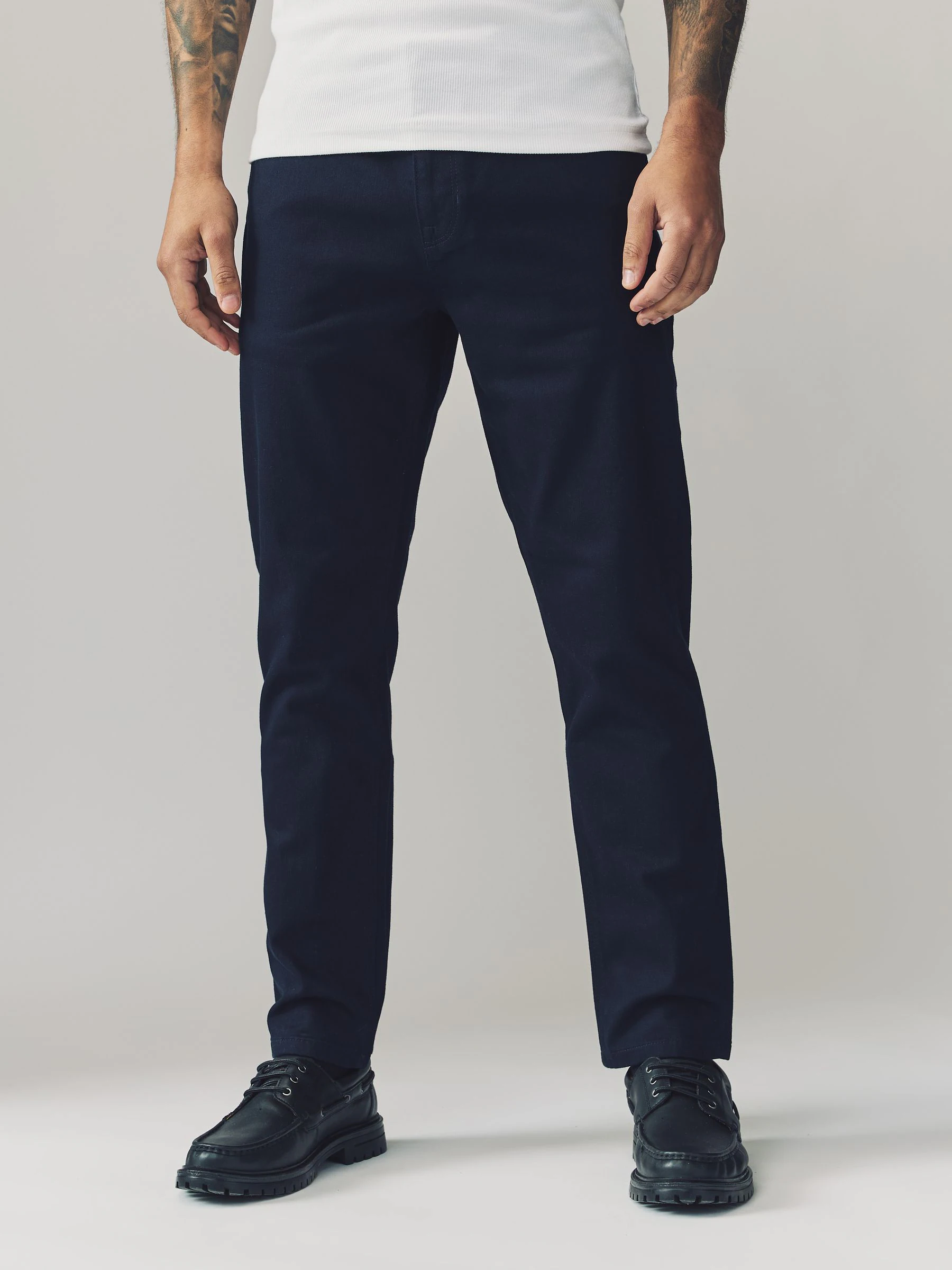 Marineblauw - Enkele - Slim fit klassieke stretchy jeans