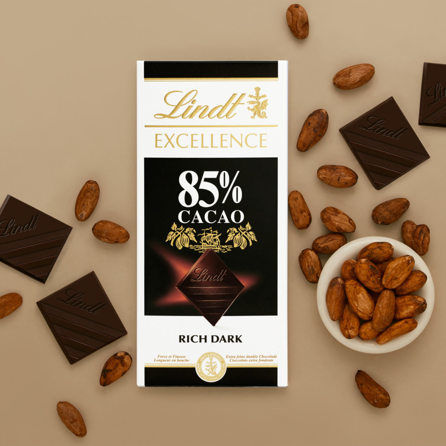 Lindt Excellence Dunkel 85% Cacao Tafelschokolade