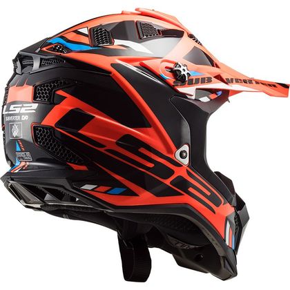 Casque cross LS2 MX700 - SUBVERTER EVO - STOMP - FLUO ORANGE BLACK 2023 - Orange