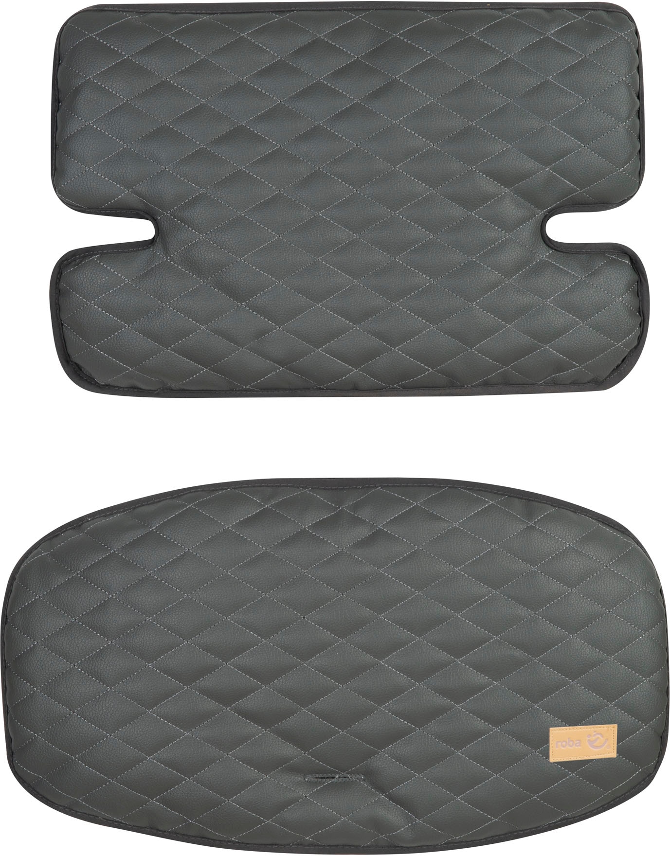 roba® Sitzverkleinerer »Sit Up Luxe, graphite gesteppt, 2-teilig« 2 Stk. tlg.
