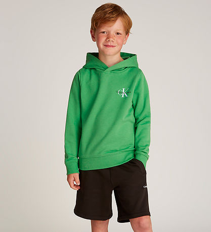 Calvin Klein Kapuzenpullover - Small Monogramm - Vintage Green