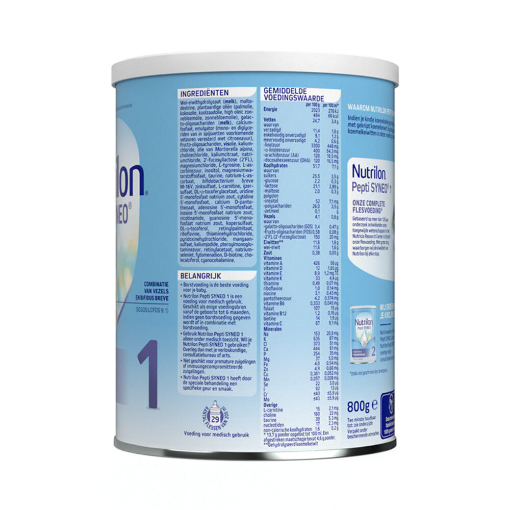 Nutrilon Pepti Syneo 1 Koemelkallergie800 gr