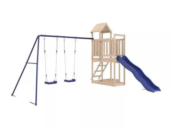 Aire de jeux d'extérieur bois de pin massif
