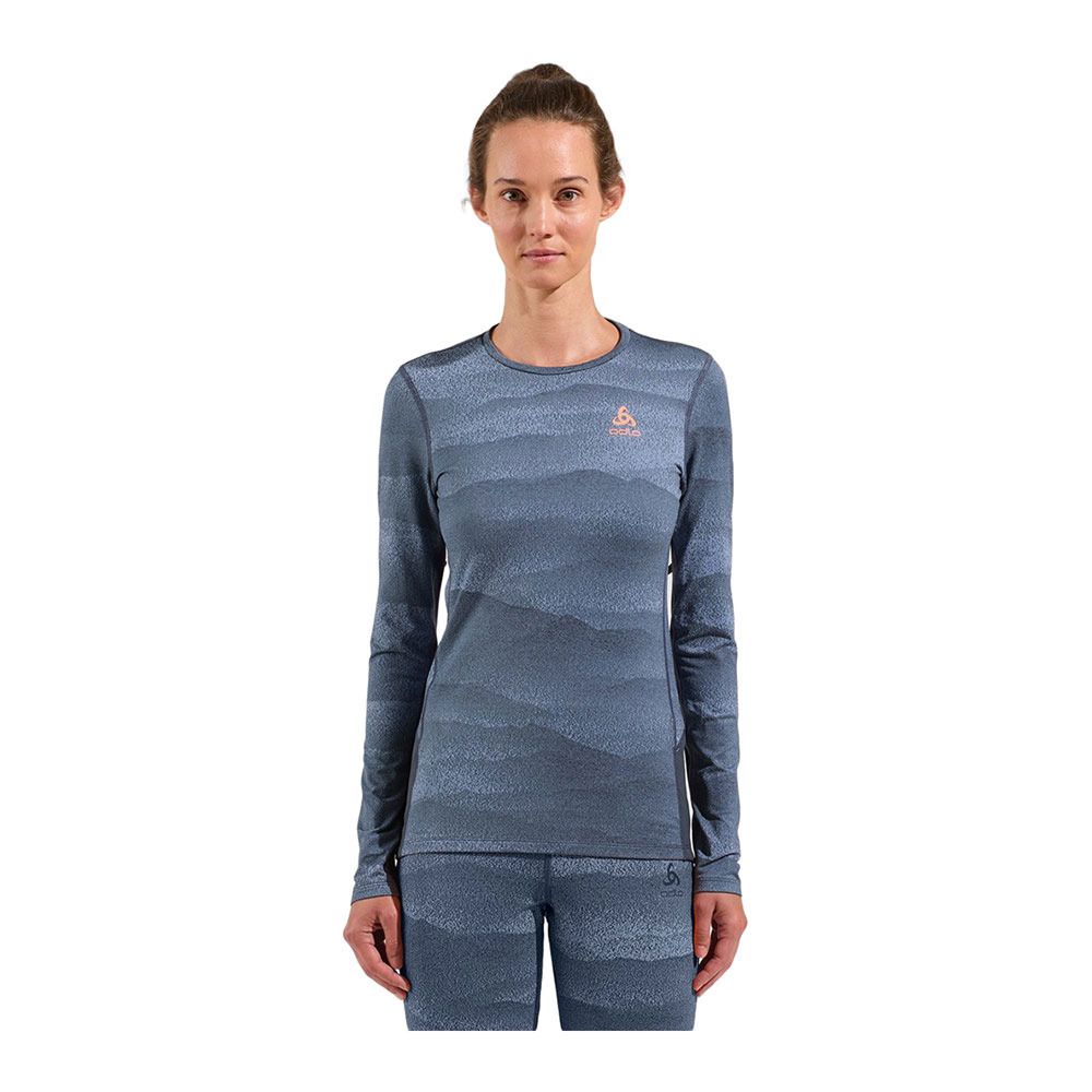 Odlo WHISTLER ECO - Sous-couche Femme folkstone gray/india ink