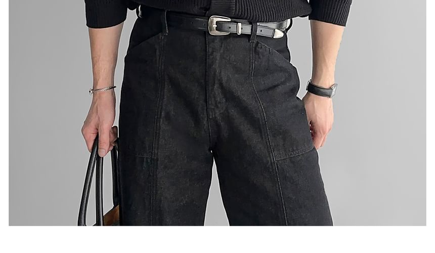 Okwano - Effen geribbeld vest met ronde hals