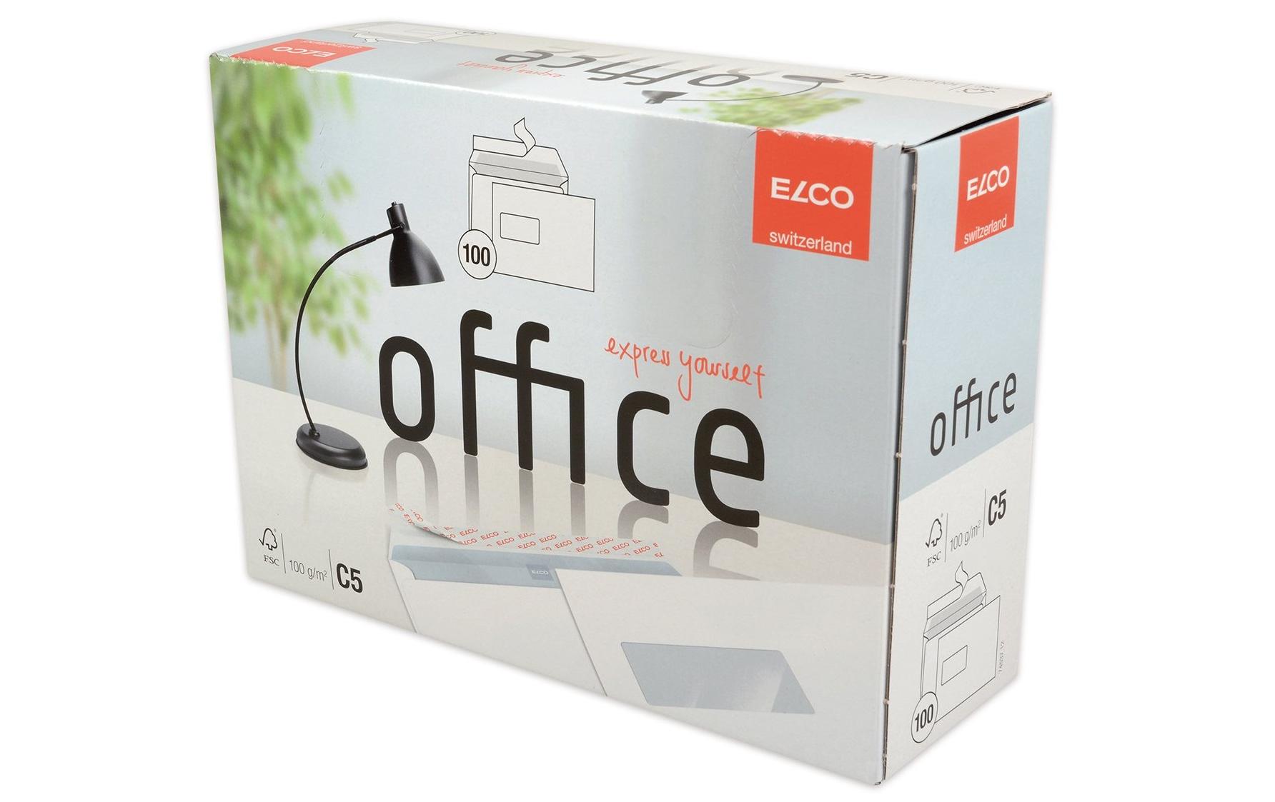 Couvert Office Box C5 mit Fenster links, 100 StückKuvert C5 in praktischer Entnahme-Box