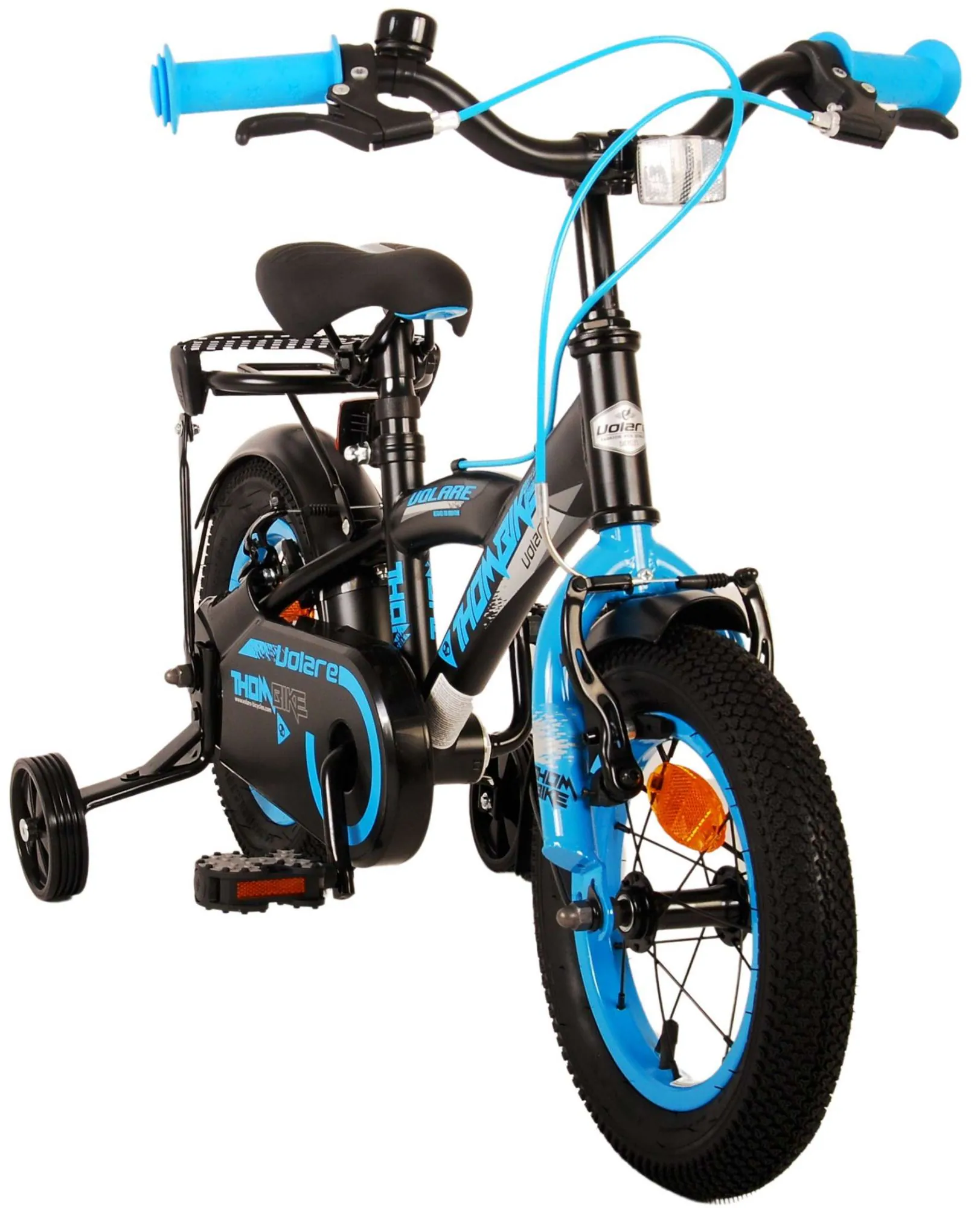 TPFSports Thombike Kinderfahrrad - Jungen - 12 Zoll - Rücktritt + Handbremse - Schwarz/Gelb