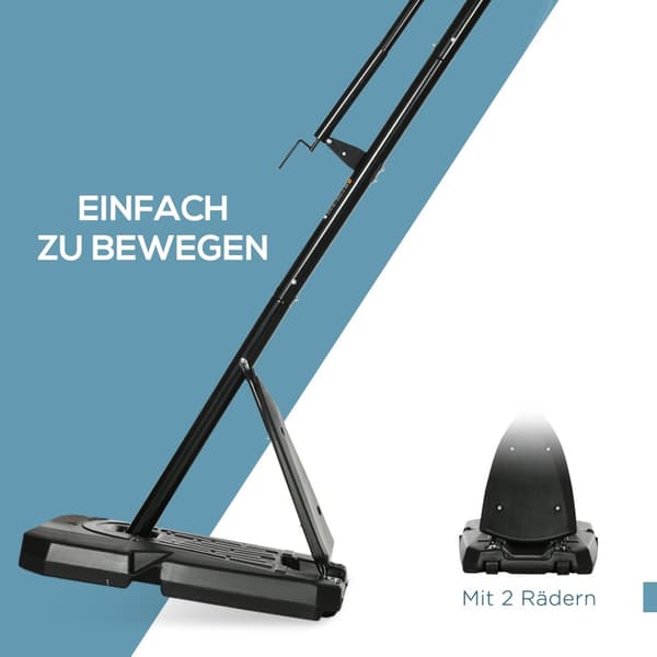 Høydejusterbart Basketballstativ 293-350 Cm Rullbart Basketballbrettstativ I Stål