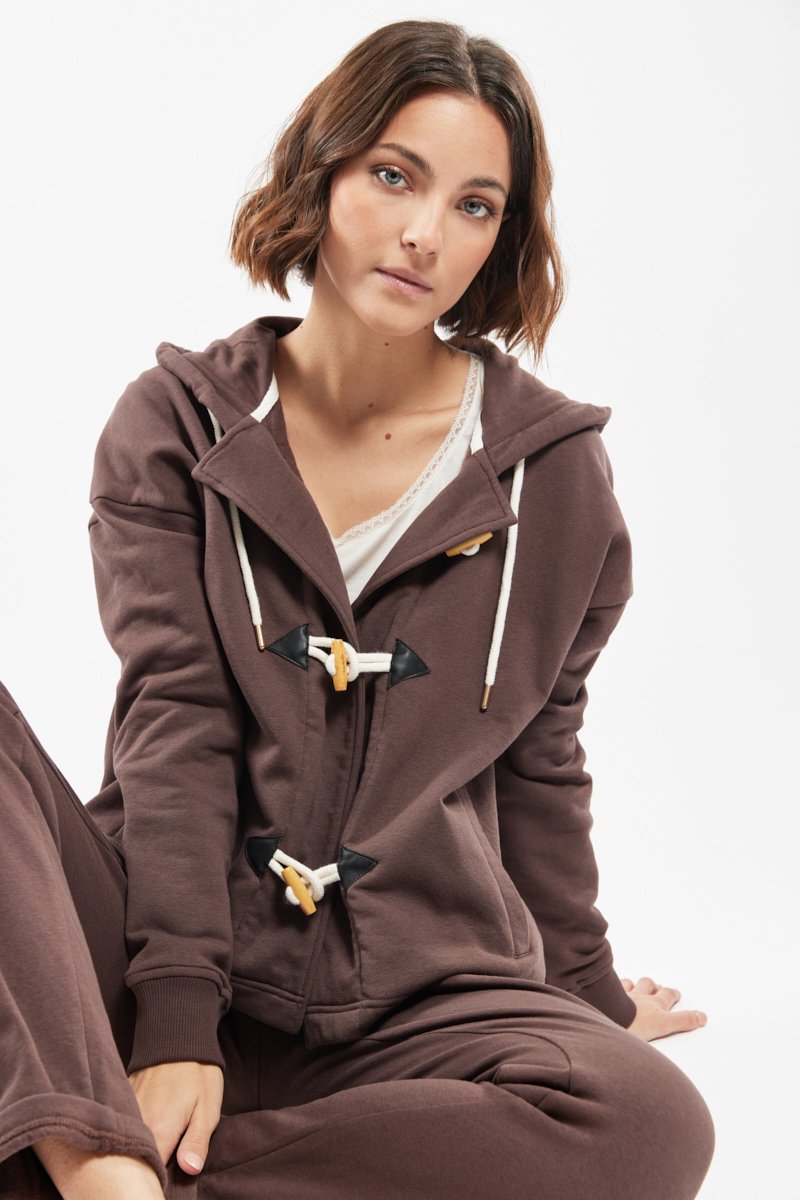Veste molletonnée homewear - coton