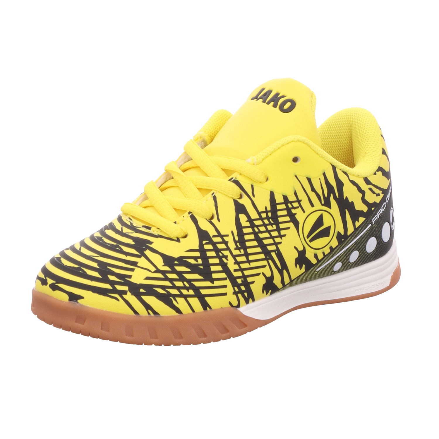 JAKO Herren-Sportschuh-Indoorschuh-Hallenschuh J-SI Take Neon-Gelb-Schwarz-Weiß