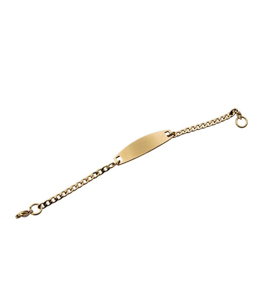 Jolie Gourmette Bracelet Acier Doré Femme