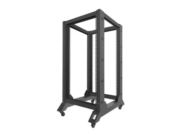 Lanberg - Rack åben ramme - sort - 22U - 19