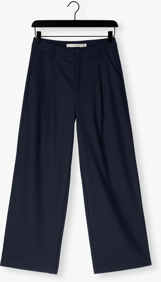 donkerblauwe gestuz wijde broek gzpaula mw pants