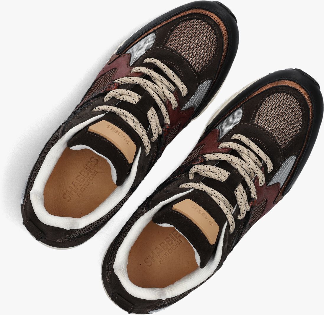 zwarte shabbies lage sneakers abbey run