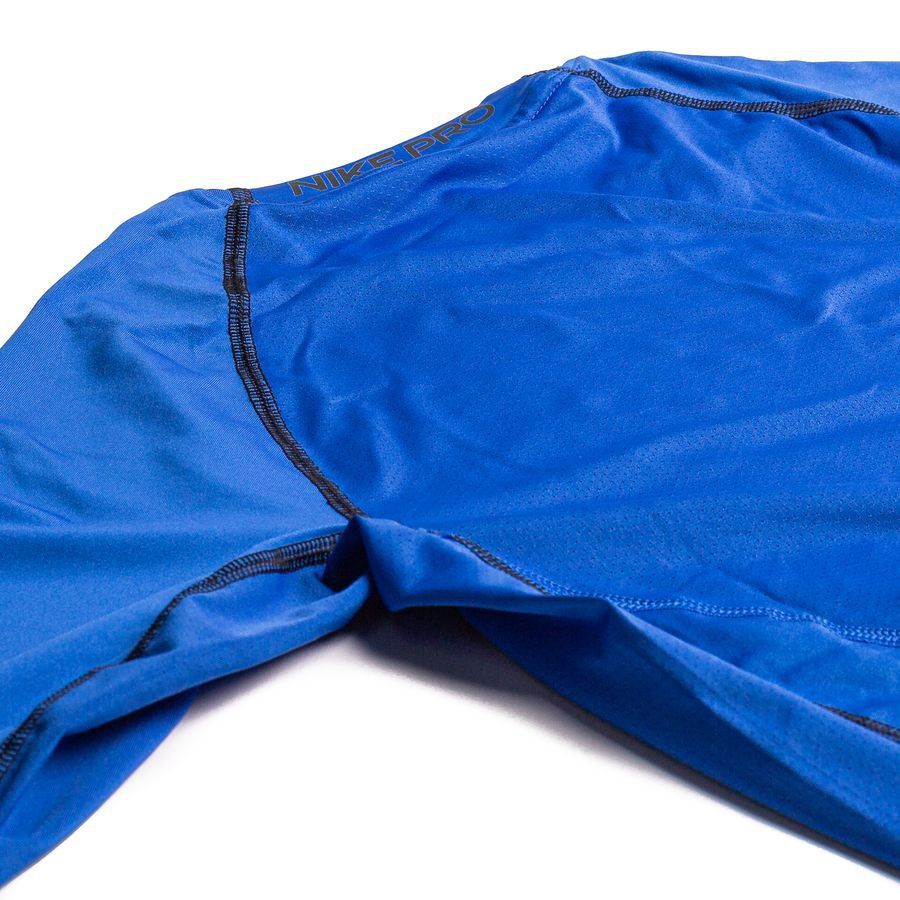 Nike Pro Top Dri-FIT - Bleu/Noir Manches Longues