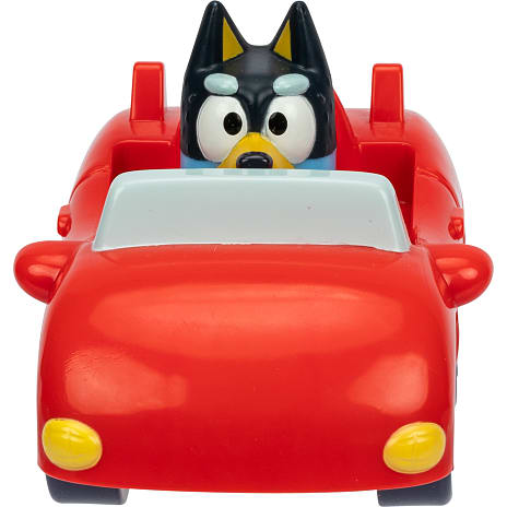 Bluey familiens minibiler m. figur - flere varianter - assorteret