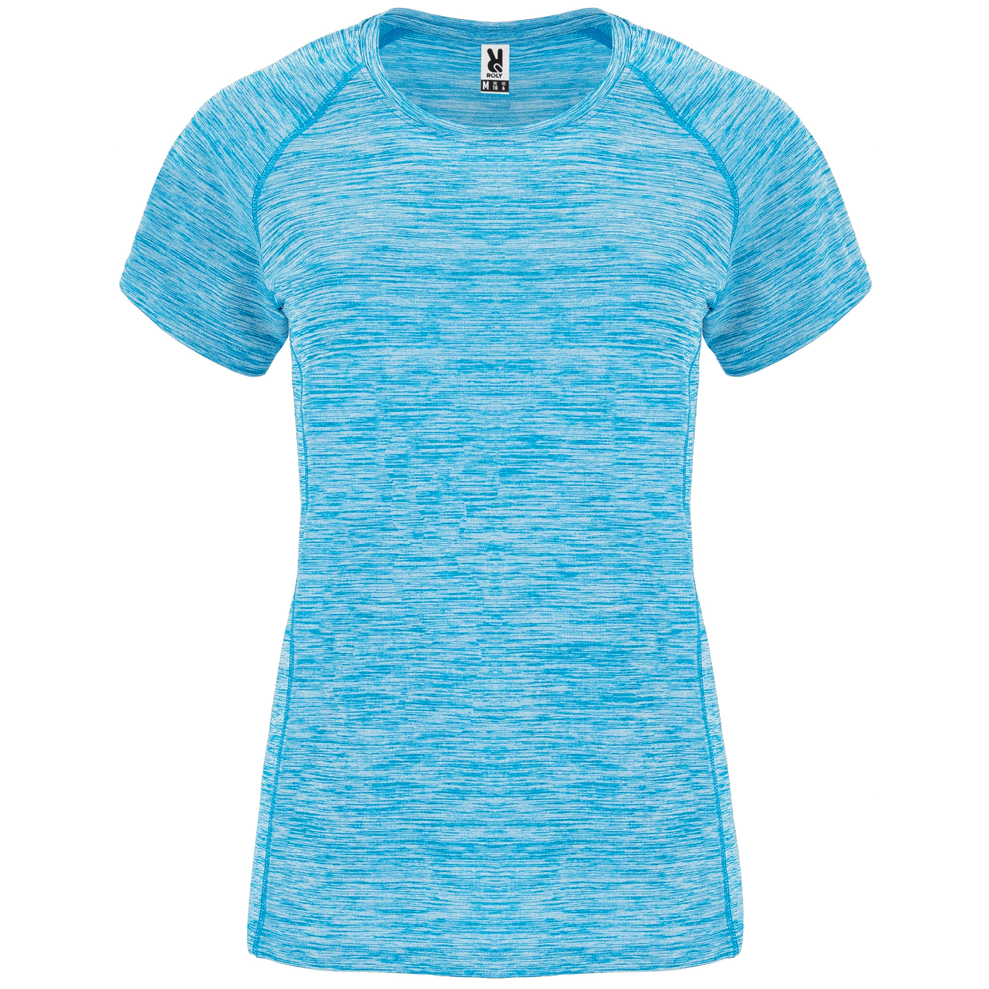 Roly CA6649 - AUSTIN WOMAN T-shirt technique femme en tissu polyester avec manches courte style raglan