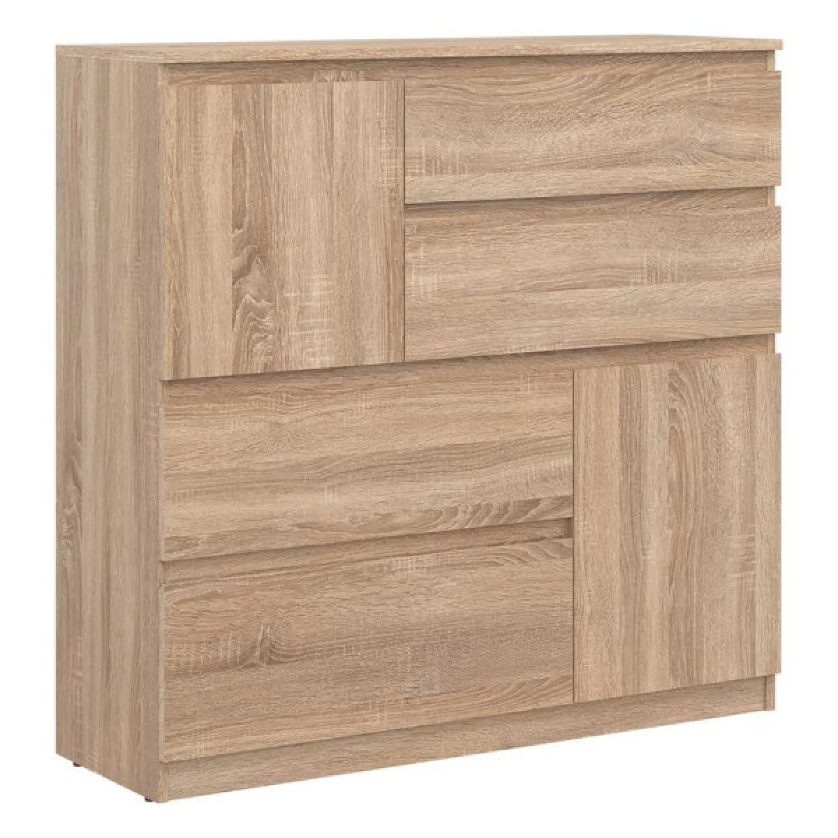 DansMaMaison Commode 4 tiroirs QIZ - Chêne clair