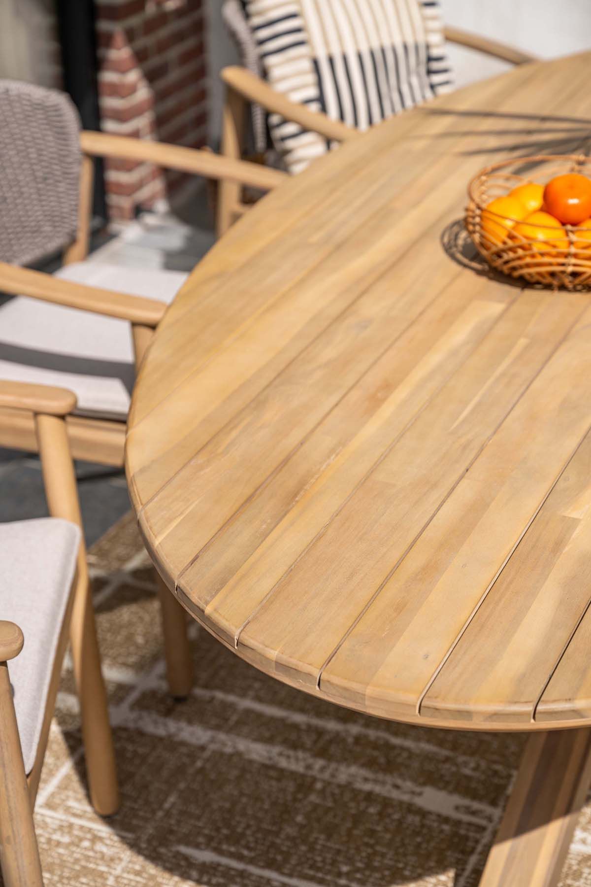 Garden Impressions Urania ovale 220x115 cm tafel - acacia