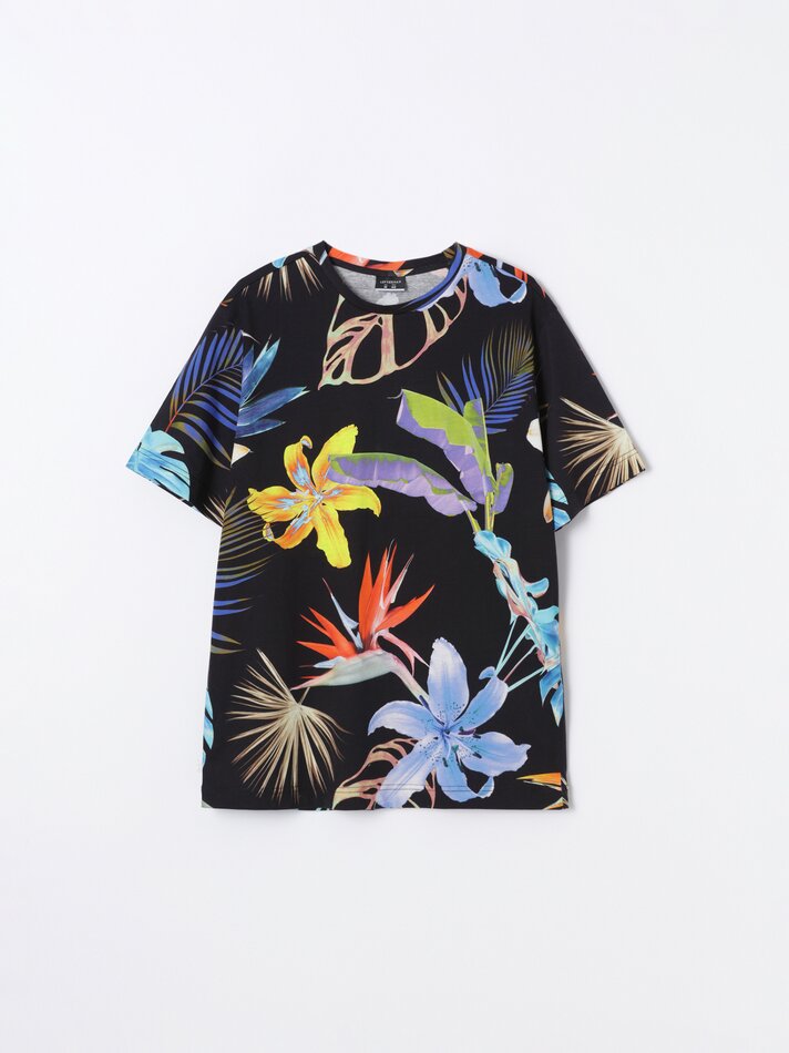 Camiseta estampada - Preta