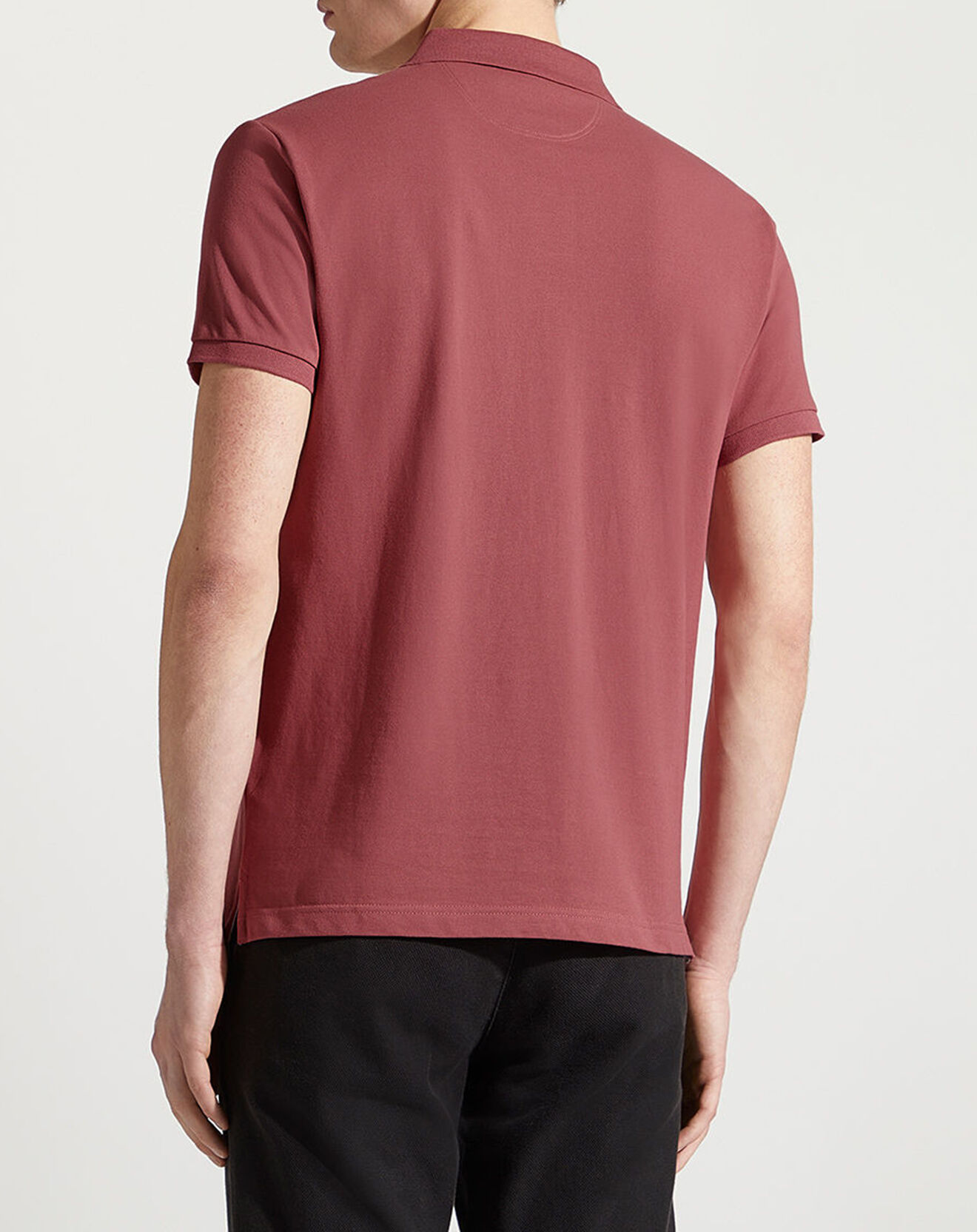Hackett London Polo Slim Fit manches courtes uni piqué rouge
