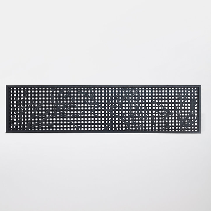 Décor branche aluminium Neva anthracite