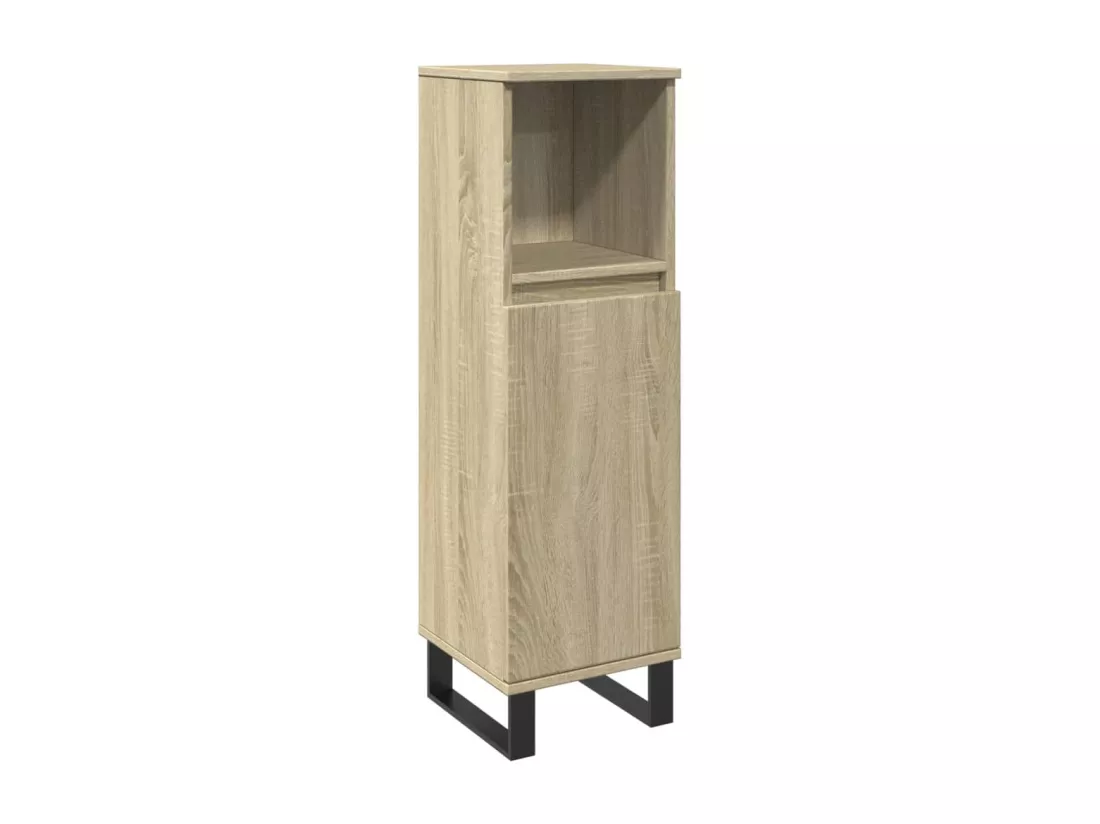 Armoire salle de bain chêne sonoma 30x30x100 cm