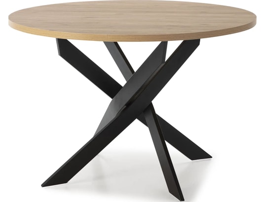 CONCEPT1 - Table Ther 120 x 120 x 77 cm couleur chêne