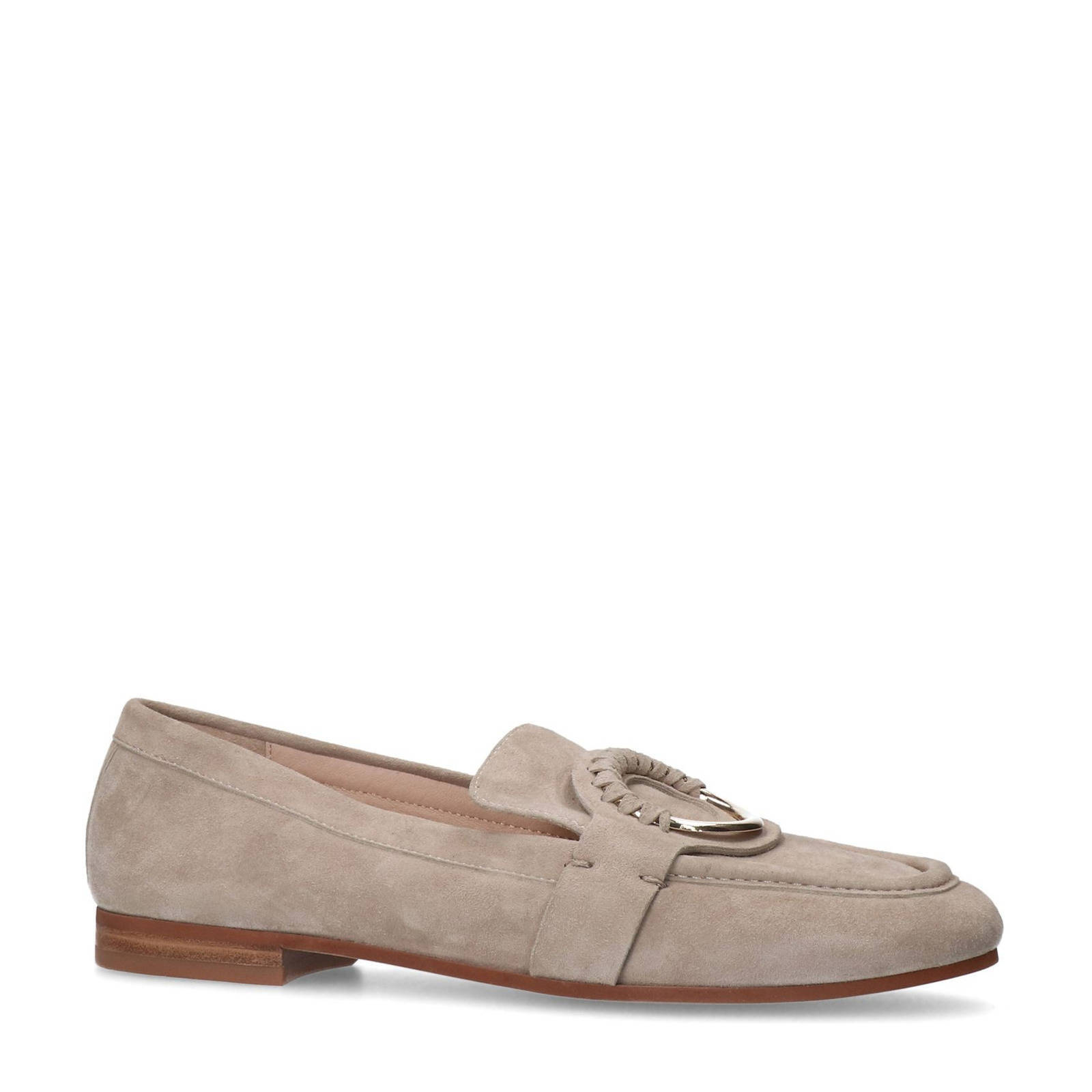 Manfield suède loafers beige
